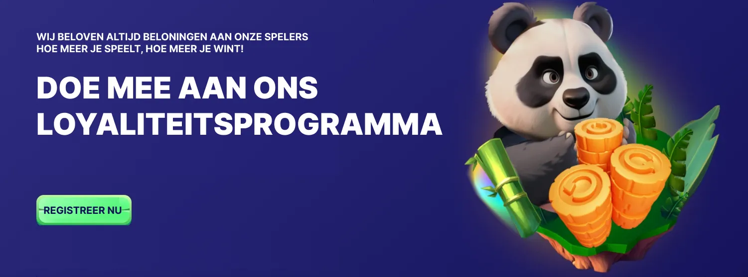 Tekstblok: Doe mee aan ons loyaliteitsprogramma – Spinpanda casino actie