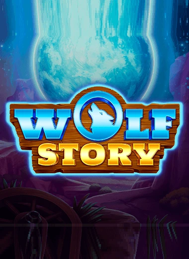 Wolf Story slot met blauwe achtergrond